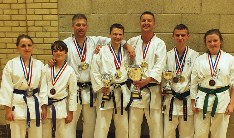 Backwell Karate's medallists at the 2013 KUGB SOuthern Region Championships