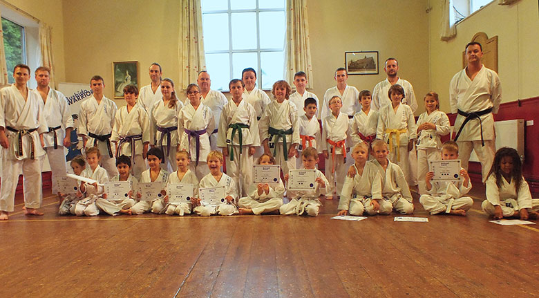 Backwell Karate Bushido Warriors - our youngest martial artists receive their certificates